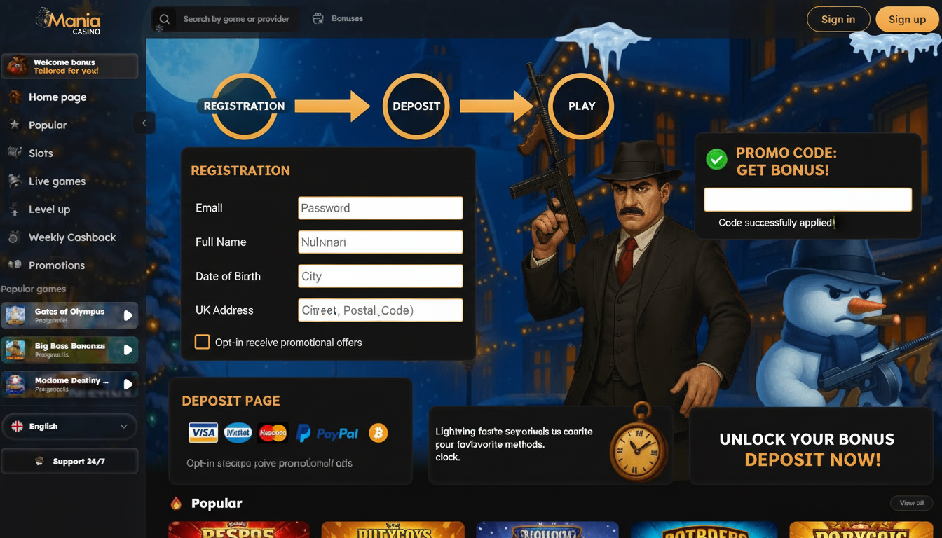 User filling registration with promo code and opt-in during sign-up.